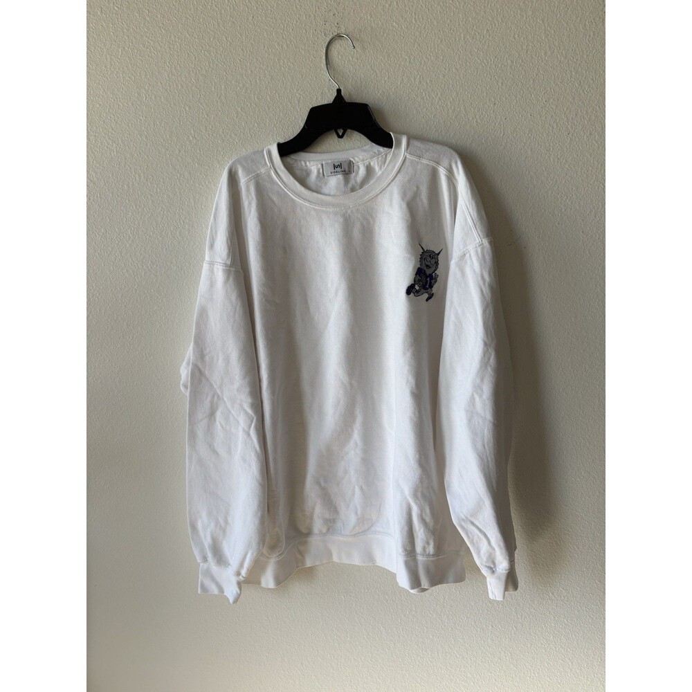 Sideline TCU Horned Frogs Unisex Large White Heavyweight Long Sleeve Size XL